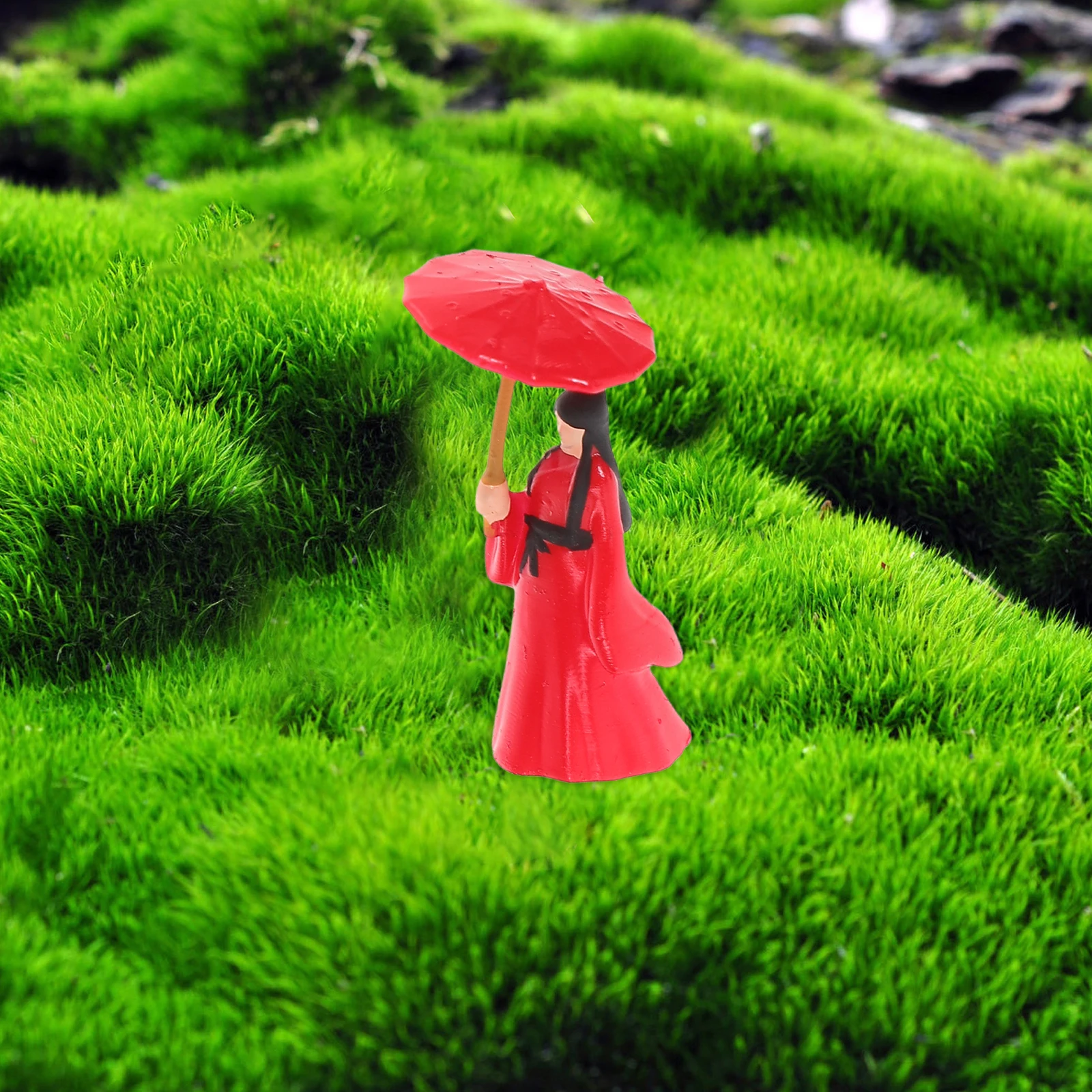 

1pc Ancient Hanfu Girl Resin Craft Statue Tabletop Decoration Miniature Landscape Adornment Chinese Style Home Decor Desktop