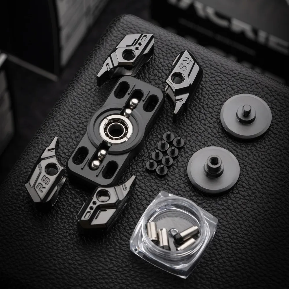 MACKIE Star Ship 2.0 Fidget Spinner Open Nail Gyro Mechanical Metal Stress Relief Toy Fidgeting Spinners Anxiety Relief Gadgets