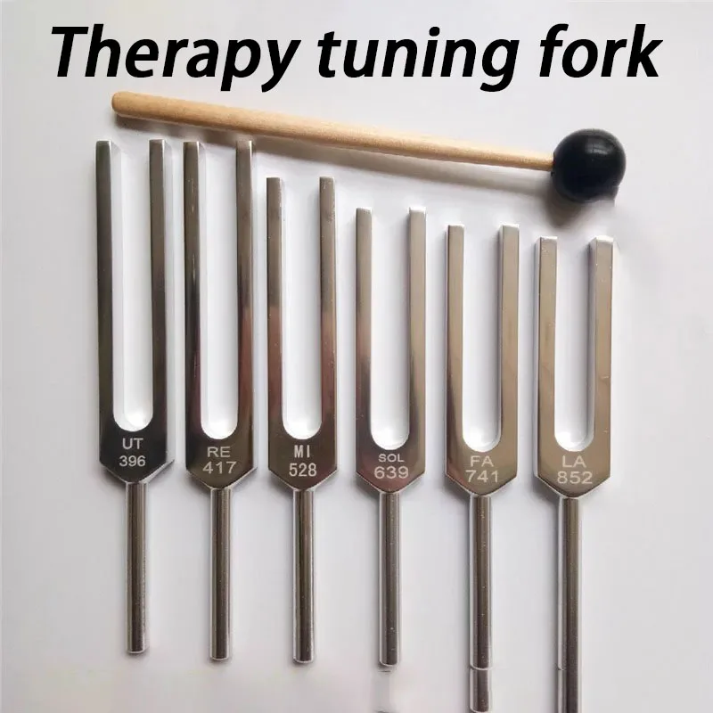 

Tuning Fork Set Aluminum Sound Healing Chakras Therapy Schumann Resonance Tuning Forks for Healing Musical Instrument Percussion