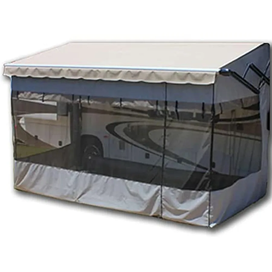 

Villa RV Awning Screen Room - Add Space Under Your RV Awning - Camper Screen Room for RV Patio or Porch Enclosure - Size 17 Fee