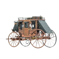 Carriage 3D Metal Puzzle Model Kits DIY Laser Cut Puzzles Jigsaw Toy For Children