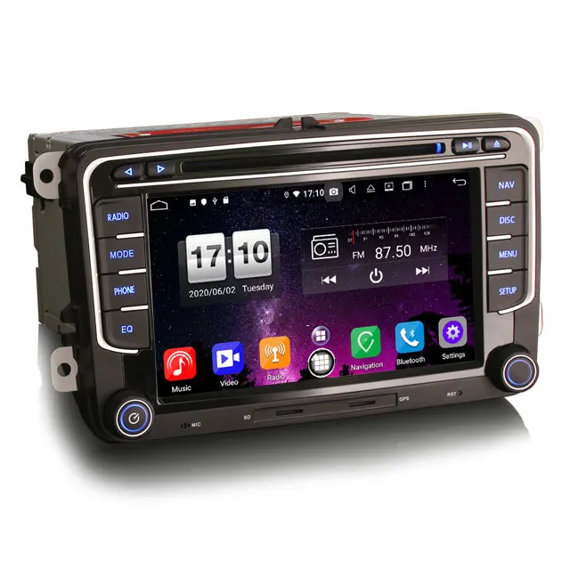 Erisin ES8735V Octa Core 4GB RAM 64GB ROM Auto Audio System Car Audio For VW Beetle Golf Passat Magotan SEAT SKODAS