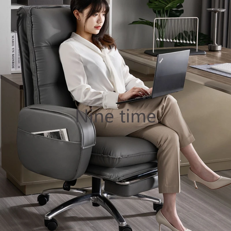 Vanity Swivel Office Chairs Oversized Recliner Study School Study Computer Chair Boss Salon Silla Escritorio Library Furniture