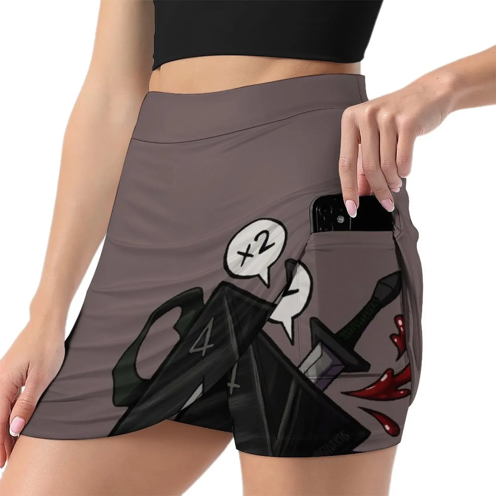 D&D Dice - Rogue Mini Skirt Female skirt Short women′s skirts women's summer clothing 2024