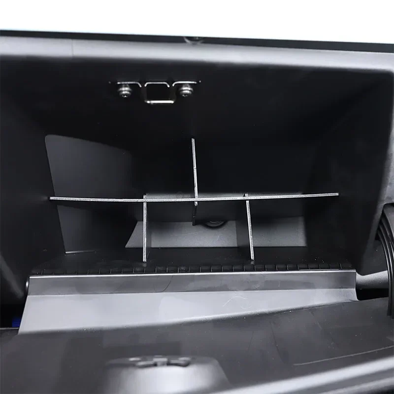 For Fiat 500 Abarth 595 695 2016-2023 ABS Black Car Styling Car Glove Box Divider Car Interior Modification Accessories view 6