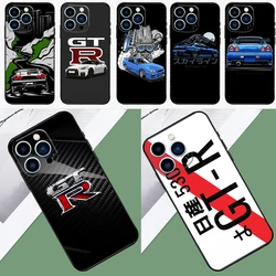 JRM Skyline GTR R34 Phone Case For iPhone 16 15 11 12 13 14 Pro Max Mini X XR XS Max Plus Cover Shell