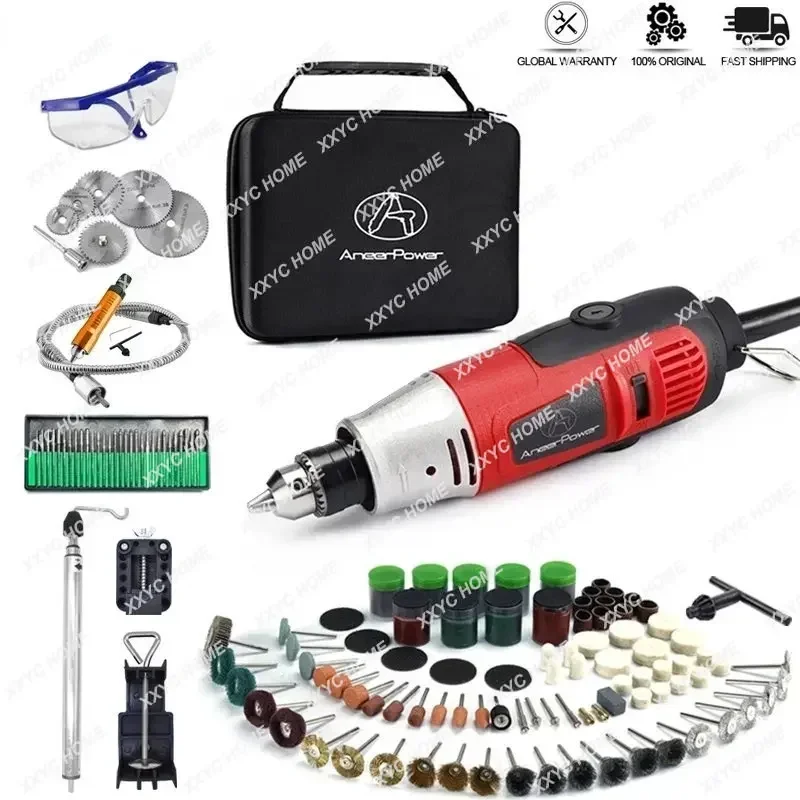 

Electric Drill Engraver Polishing Machine Rotary Power Tool Dremel Grinding Engraving Pen With Accessories 6.5mm Chuck