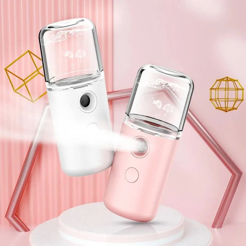 

Portable Mini Facial Steamer Face Skin Care Nano Mist Sprayer Vaporizer Beauty Water Spa Nebulizer Humidifier USB Rechargeable