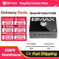 BMAX B4 Turbo Mini PC Windows 11 PC Intel N150 16GB 512GB SSD 2*HDMI 1*Type-C Supports 4K@60Hz 1000MHz Intel Graphics