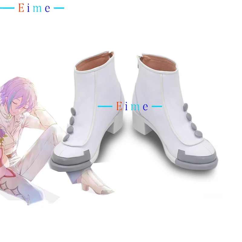 PJSK Kamishiro Rui Cosplay Shoes Game Accessories Cosplay Props PU Leather Shoes Halloween Carnival Boots Custom Made