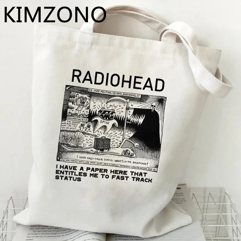 Radiohead-bolso de compras, bolsa de compras, bolsa de comestibles