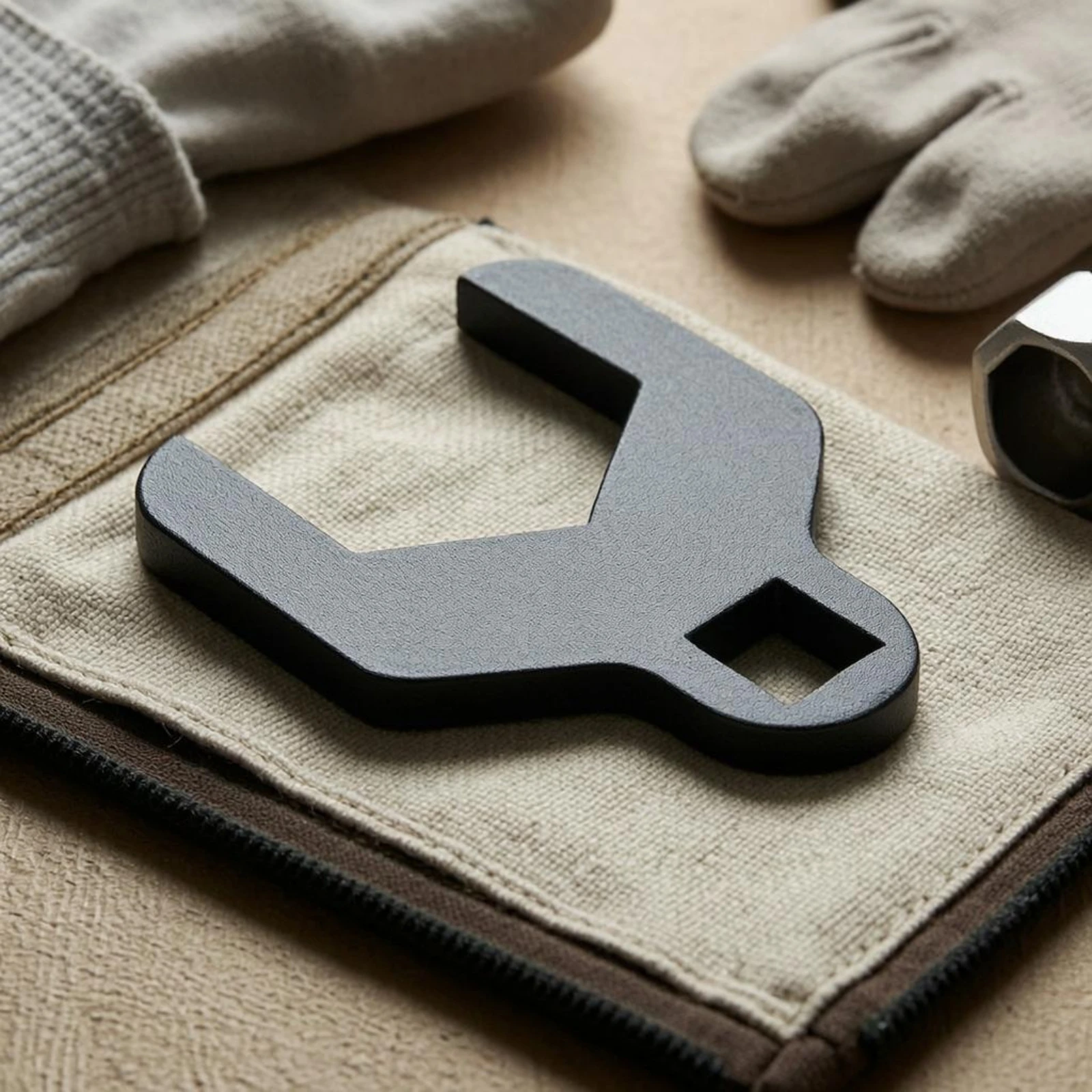 Low Profile Square Opening Wrench Timing Belt Spanner Textured Shop Tool for Controlled Water Pump Pulley Service