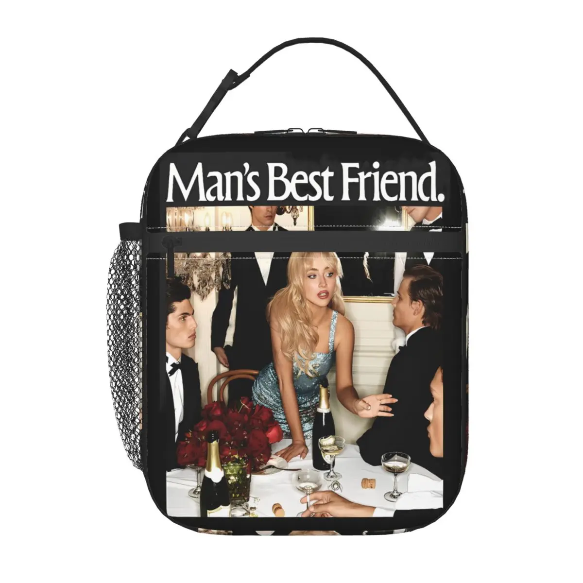 

Сумка для обеда Sabrina Carpenter Best Friends, ланч-бокс для пикника на открытом воздухе для унисекс, термосумка-тоут с забавным принтом, сумка-холодильник Оксфорд