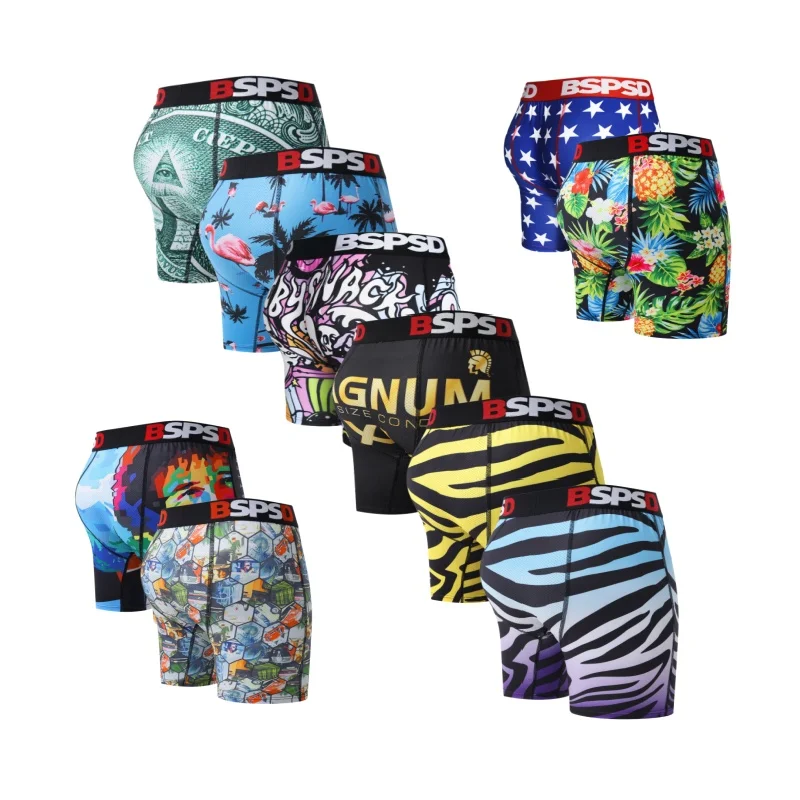 

Sexy Men Underwear Boxers Breathable and Sweat-Wicking Mens Underpants Men's Panties Man Boxershorts Printed Men Boxer Briefs