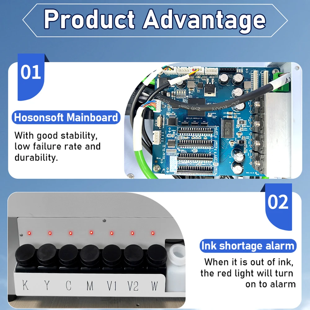 Stampante A3 UV DTF Dual XP600 Stampante per adesivi 2 in 1 Stampante per trasferimento adesivi UV DTF Macchina da stampa per tazza Tappo di vetro