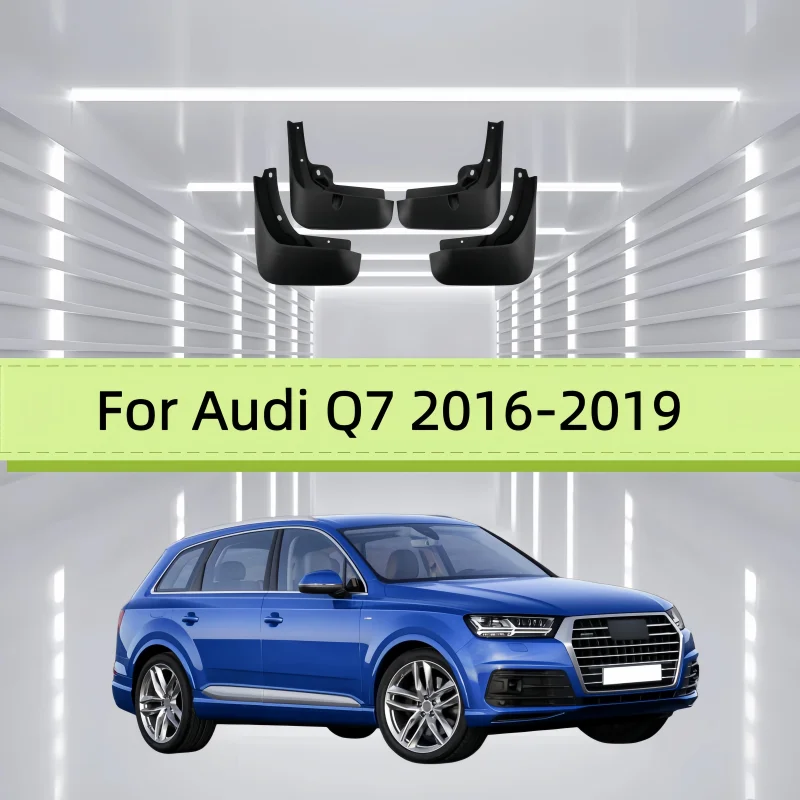 Mudflaps Mudguards Fit For Audi Q7 2016-2019 Mudguards Tire Fenders Mud Flaps Wheel Guards Accessories 4x Tyre