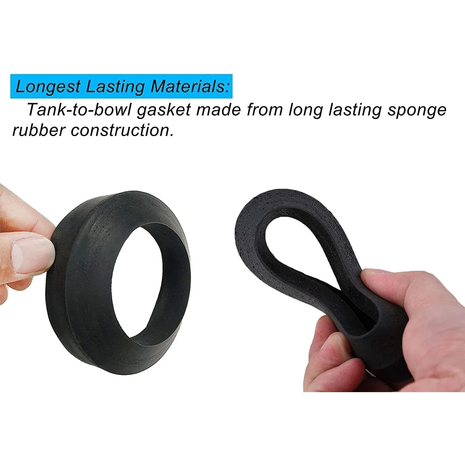 2-Inch Toilet Flush Valve Two-Piece Design Replacement Kit Compatible with Kohler Includes Washer and Bolt