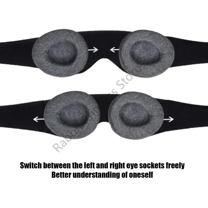 

BX0F Ergonomic 3D Contoured Sleepings Masks With Memory Foams Padding For Complete Light Blocking During Travel