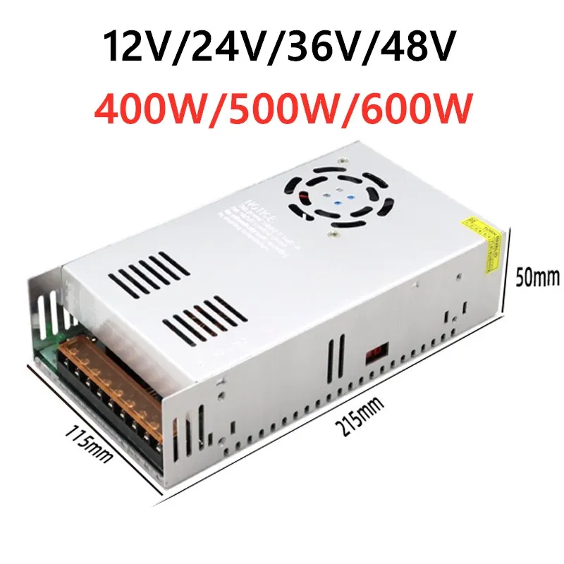 

500W Switching Power Supply AC 110V 220V To DC 5V 12V 24V 36V 48V Power Supply Source Transformers 400W 500W 600W For LED Light