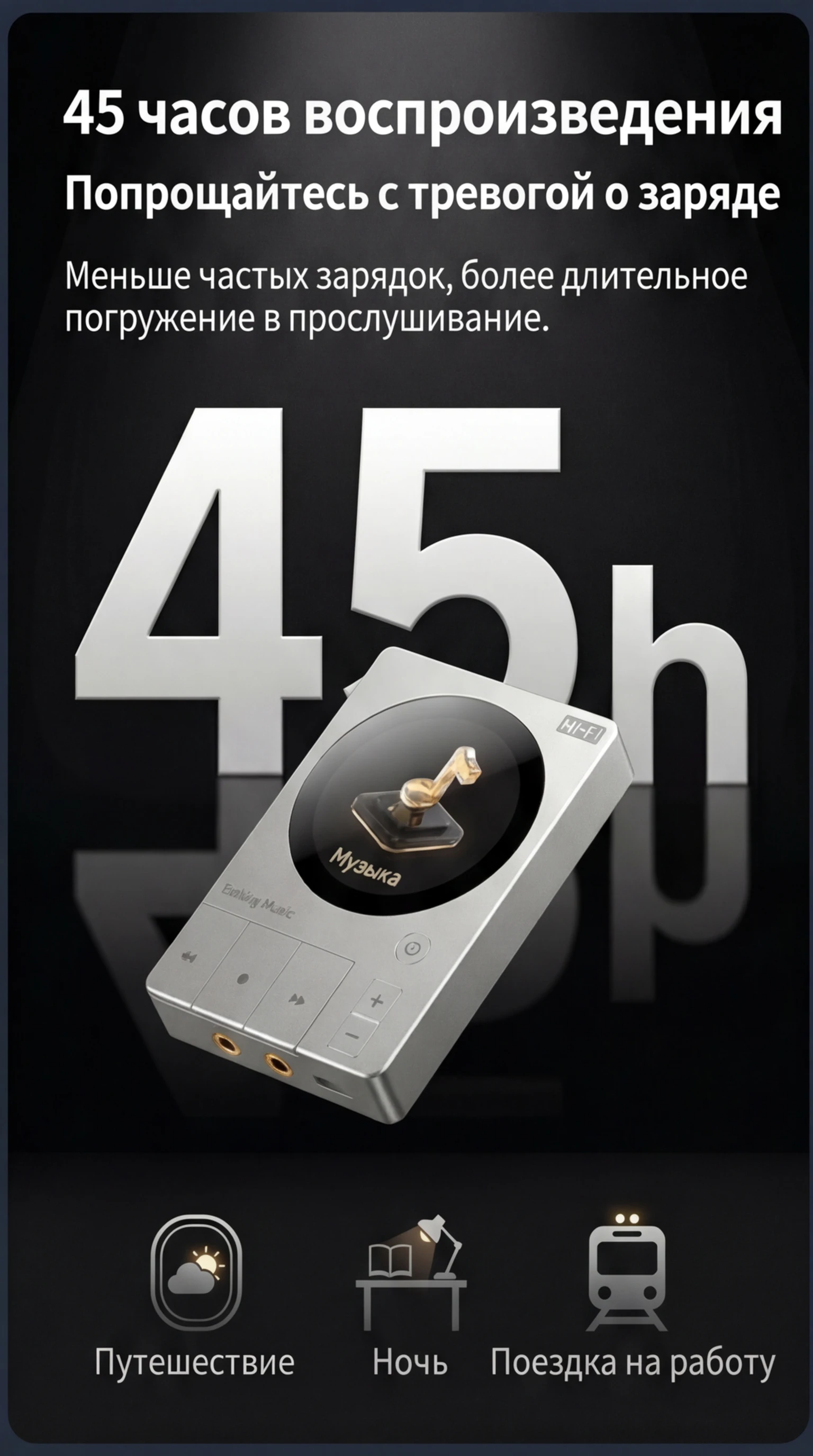 Hi-Fi-Player Dsd256 Dsf/Dff Bluetooth Ess9018Dac Klaviertasten-Design Metallgehäuse Erweiterbarer Speicher bis zu 256 – Detail 7