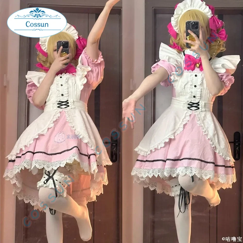 

Русалка Мелодия Нанами Ручи Пичи Пичи Пич Горничная Косплей Костюм Розовая Кружевная Обшивка Съемная Юбка Прекрасное Платье Одежда Для Вечеринки