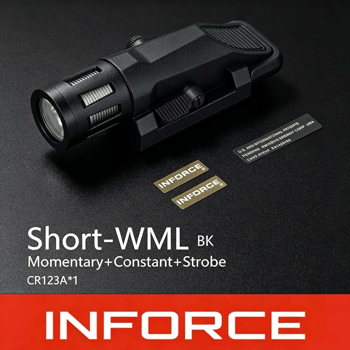 Taktische INFORCE WML Scout Light Gewehr-Taschenlampe mit Picatinny-Schiene für AKTorch AR15 HK416 Airsoft-Jagd, Konstantlicht, Stroboskop, Momentanbetrieb – Detail 15