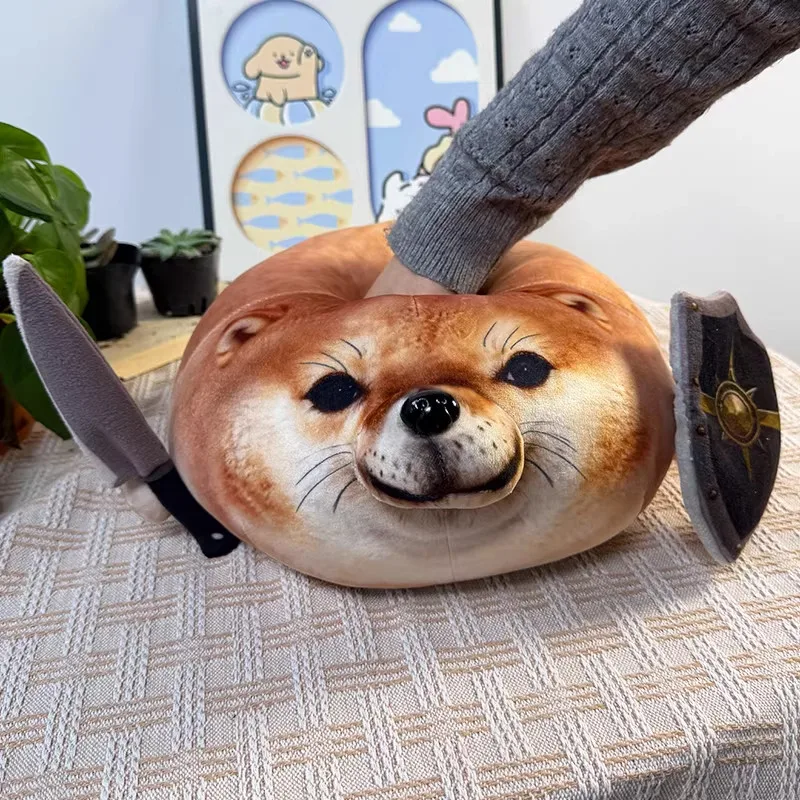 Funny Cartoon What The Dog Doing Pendant Doll Soft Cute Pendant Abstract Shiba Inu Dog Abstract Toy Sound-Emitting Pendant Gift