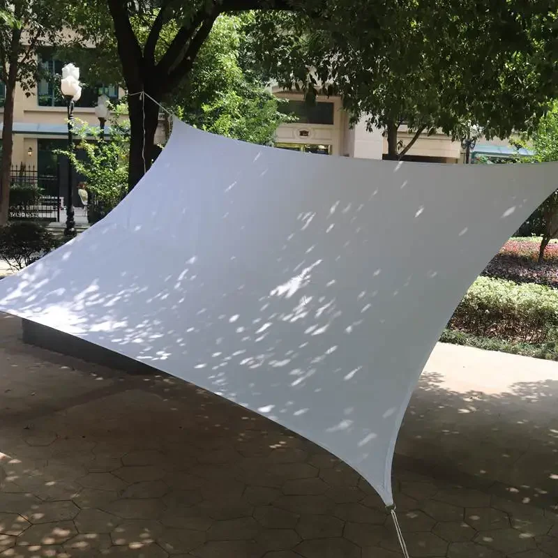 2x2 2x3 2.5x2.5m Outdoor Rainproof Canvas Sun Shade Net Waterproof Sun Shelter Garden Patio Sail Awning Camping Tarpaulin Cloth