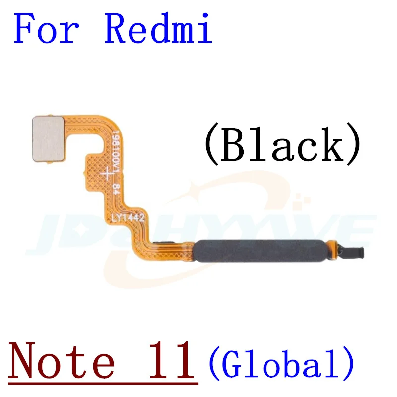 Touch ID Scanner Home Power On Button Connect Fingerprint Sensor Flex Cable For Xiaomi Redmi Note 11 Pro Note11pro 4G/5G