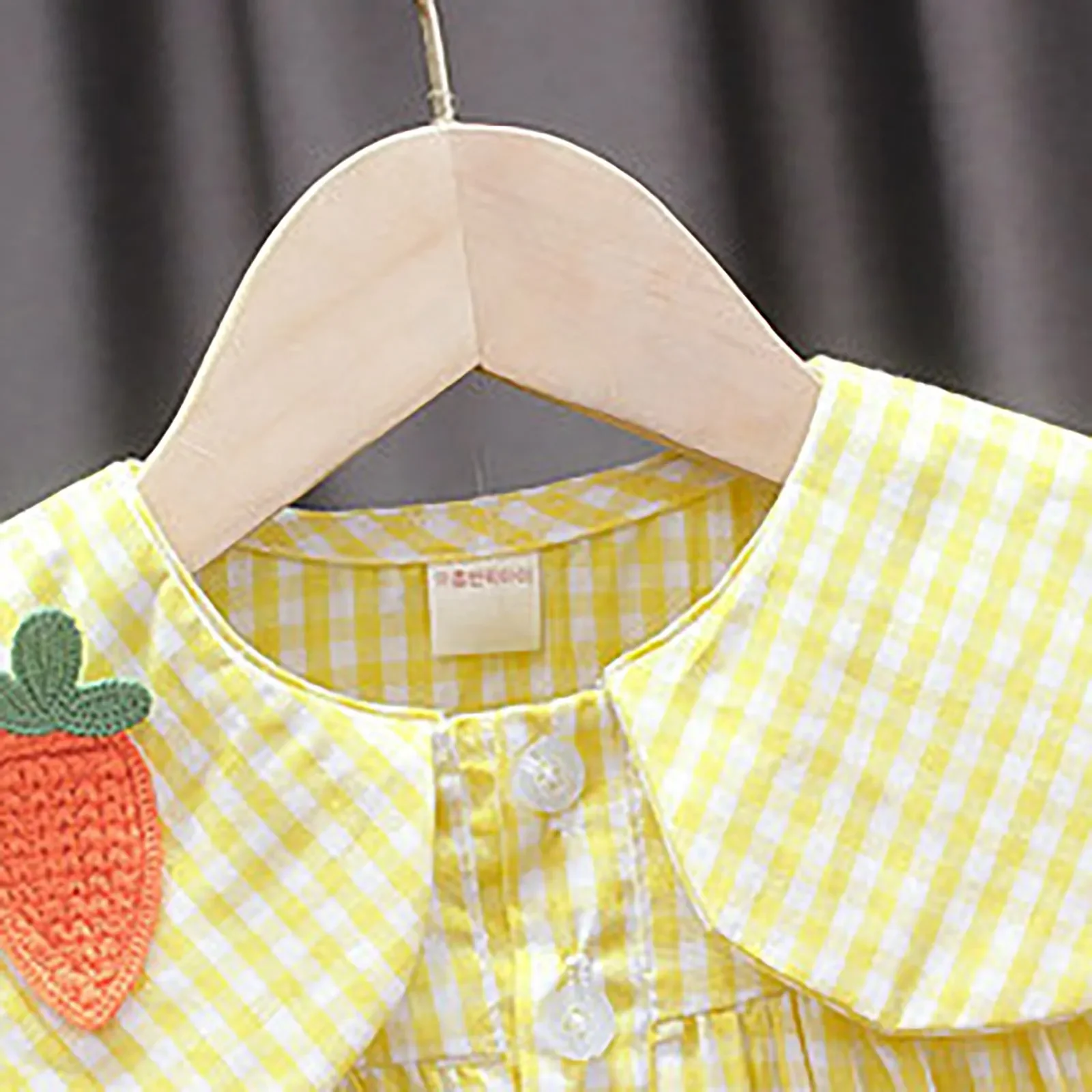 Summer Clothes Sets Girls Cute Fruit Cotton Girls Plaid Sweet Princess 2pcs Suit Children\'s Clothing Baby Clothes Girls 0-24M