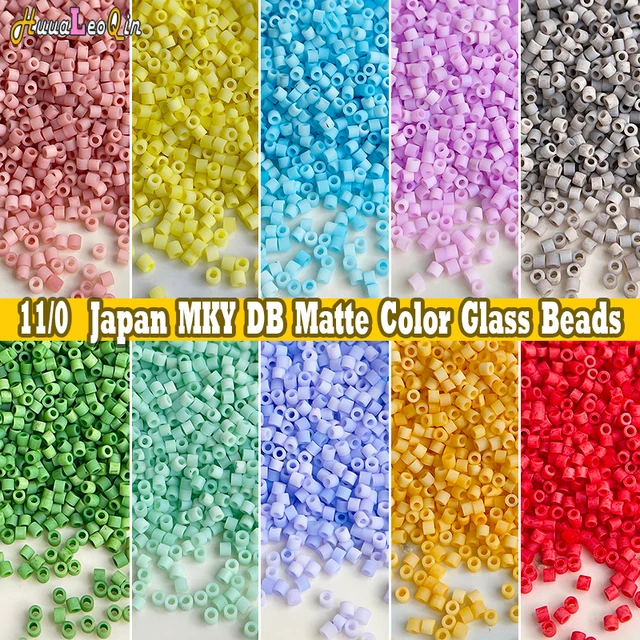 Nowy DB 1.3*1.6mm MKY matowy kolor szklane koraliki 11/0 japonia matowe luźne koraliki dystansowe do tworzenia biżuterii DIY akcesoria do szycia