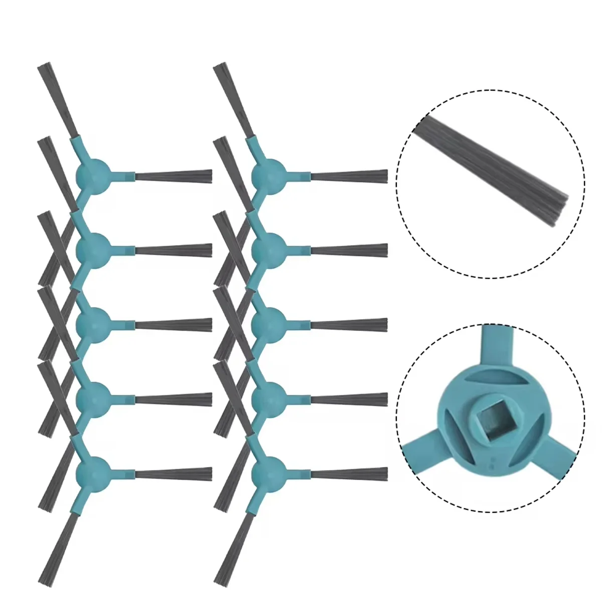 コンガ2499用サイドブラシキット,4個,高度なアクセサリの交換,ロボット掃除機のスペアパーツ