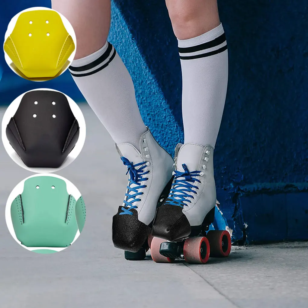 4 Pieces Skate Toe Cap Roller Protectors Caps Portable Reusable Skating Protective Exercise Guards Adults  Yellow