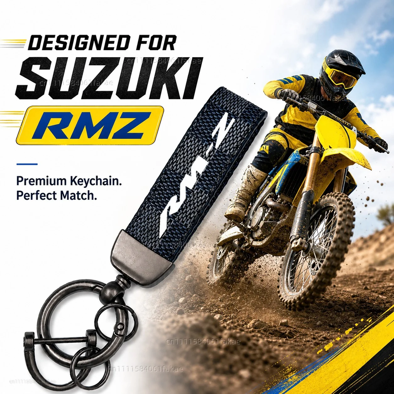 For SUZUKI RMZ250 RMZ450 DRZ400SM RMZ 250 450 DRZ 400 2004-2008 2010-2016 Motorcycle Keychain Custom Logo