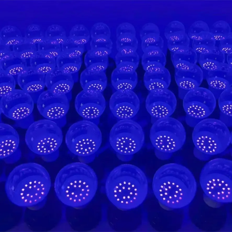 E27 12 واط الأرجواني ضوء لمبة توهج في الظلام لوازم الحفلات مصباح الحفلات Blacklight بار الفلورسنت الديكور UV جو لمبة #3