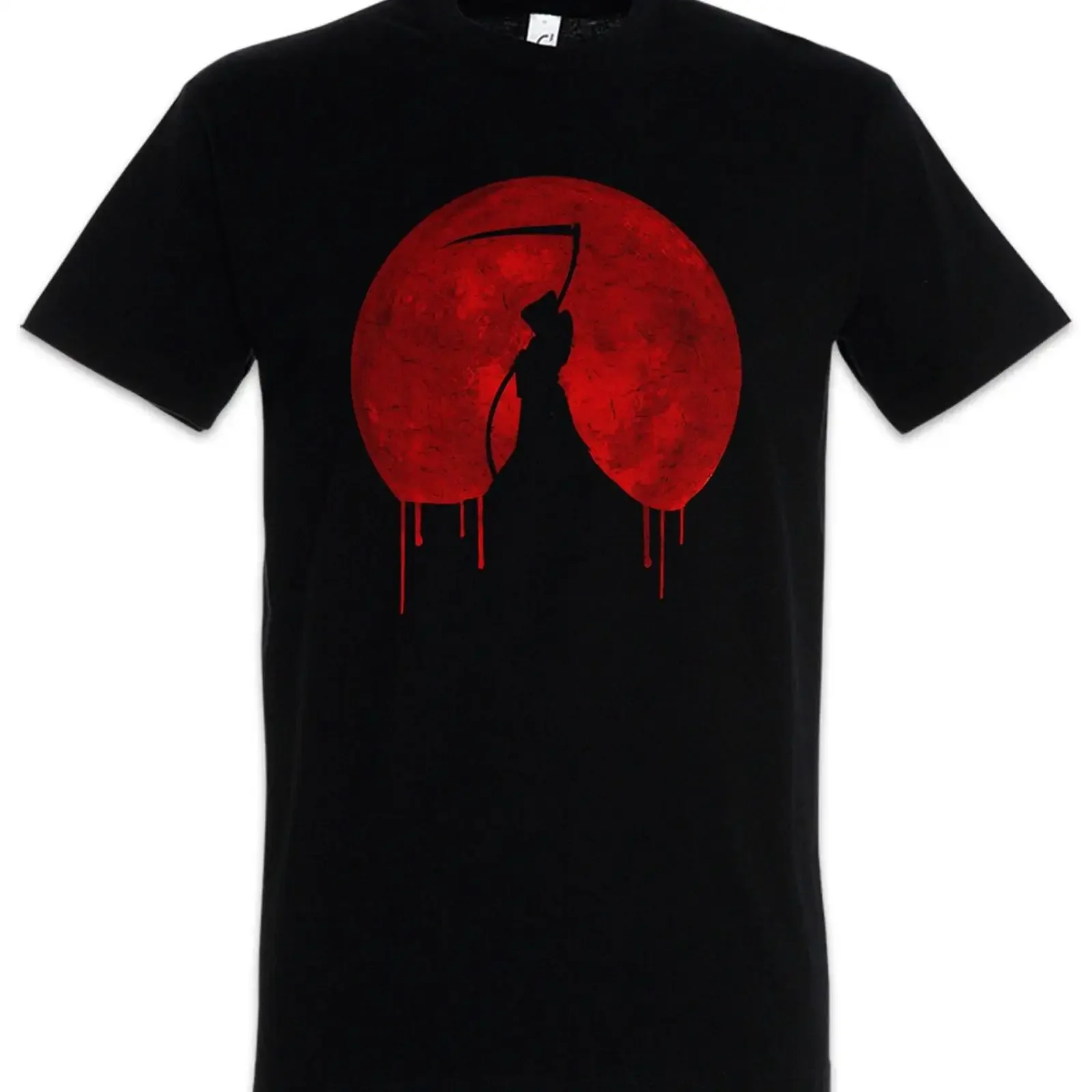 Moon Ripper T-Shirt Goth Reaper Skelett Zerfall Sichel Gothic Death Horror Tod Vintage Washed Vielseitige Grafik Weich Stilvoll