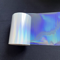 Small Rolls 2M 5M 10M 15M 20M Length 8CM Width Transparent Clear Laser Rainbow Color Hologram Hot Stamping Foil for DIY Lures