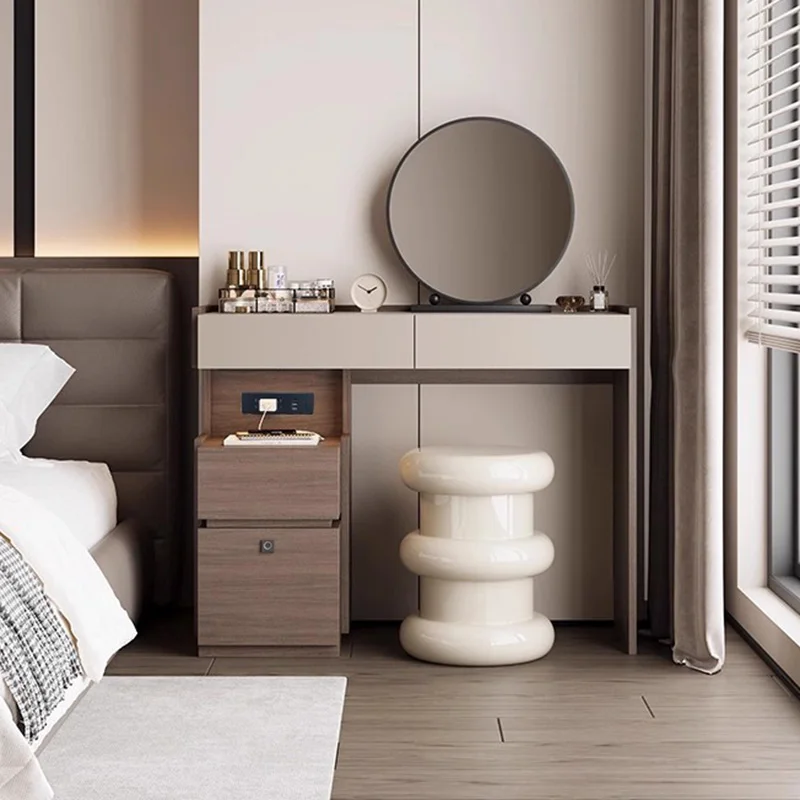 

Cosmetics Mirror Dressing Table Chair Mirror Makeup Computer Bedroom Dressing Table Modern Coffee Penteadeira Trendy Furniture