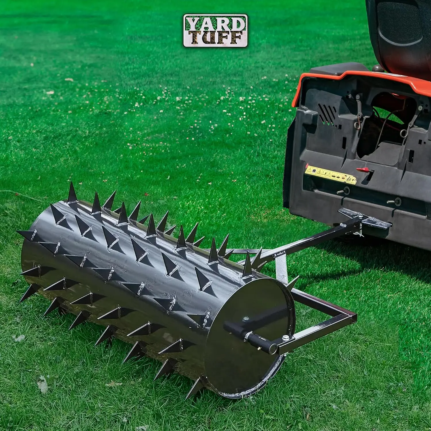 Drum 36 Inch Wide Behind Lawn Mower ATV Yard Grass Aerator Roller with 78 Steel Spikes and 24 Gallon Water Holder for Gardening - view 4