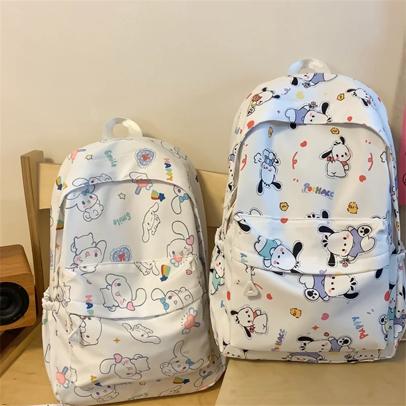 

New Sanrio Schoolbag Kawaii My Melody Primary School Girls Cartoon Anime Lightweight Protection Shoulder Backpack Kids Gifts