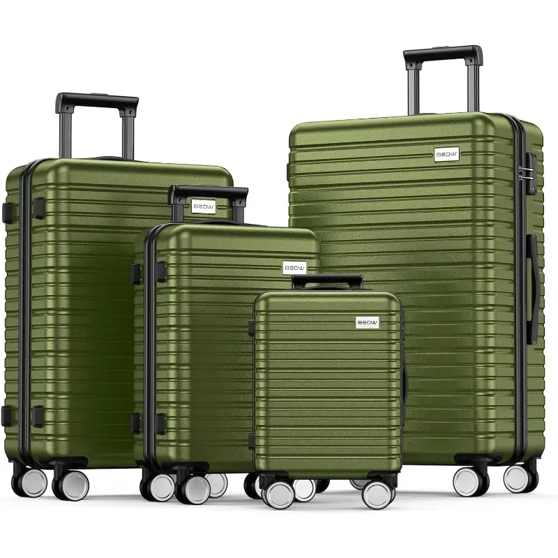 

Luggage Sets 4-Piece (16/20/24/28)" Expandable Suitcases with Wheels PC+ABS Durable Hardside Luggage Clearance