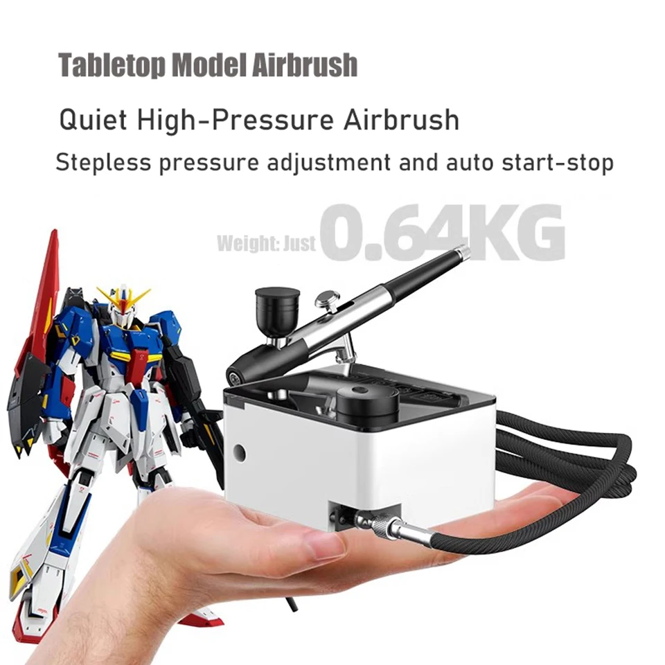 

Mini Airbrush Pen - Electric Dual-Action Airbrush Gun for Model Painting, Nail Art, Temporary Tattoos & DIY Decor Paints JP20