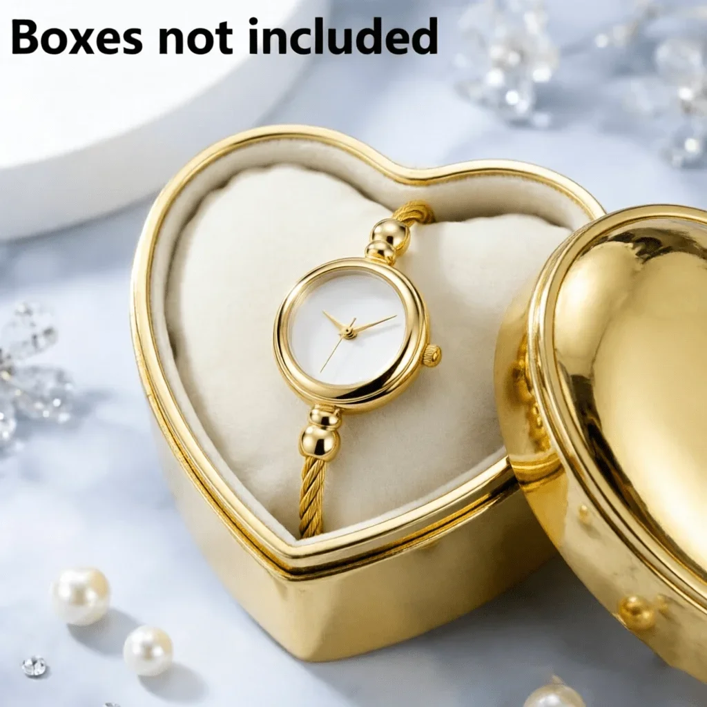 2Pc/1Pc Quartz Watch For Valentine's Day, Ramadan, Birthdays, The Ideal Gift For Friends And Family