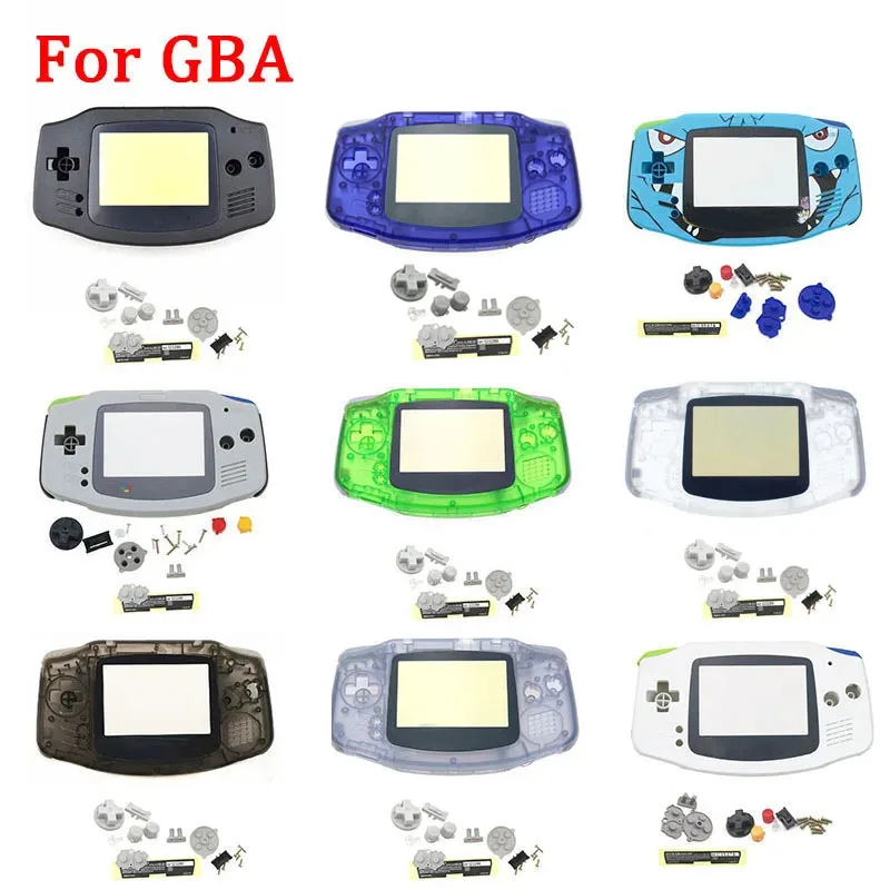 جديد الإسكان شل الحال بالنسبة لاستبدال GBA الأصلي حجم قذيفة غطاء مع أزرار استبدال ل Gameboy مقدما