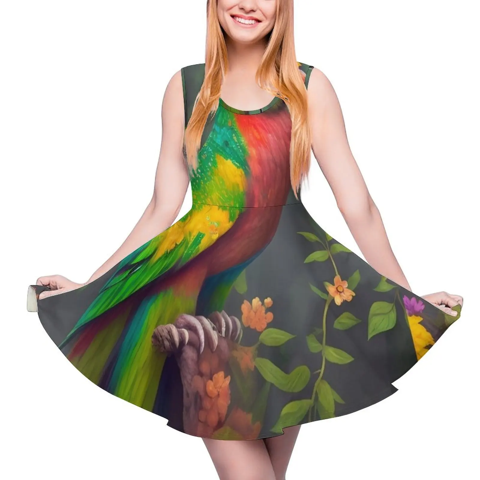 

Tropical Parrot Paradise Sleeveless Dress Woman dresses summer dress korean women women"s summer clothing 2024