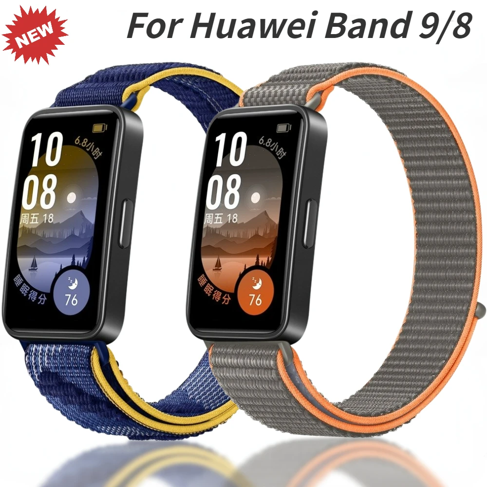 

Nylon Loop Band for Huawei Band 9/8 Sport Bracelet Wristband for Huawei Band 9 Wrist Strap Adjustable Watchband Accessories