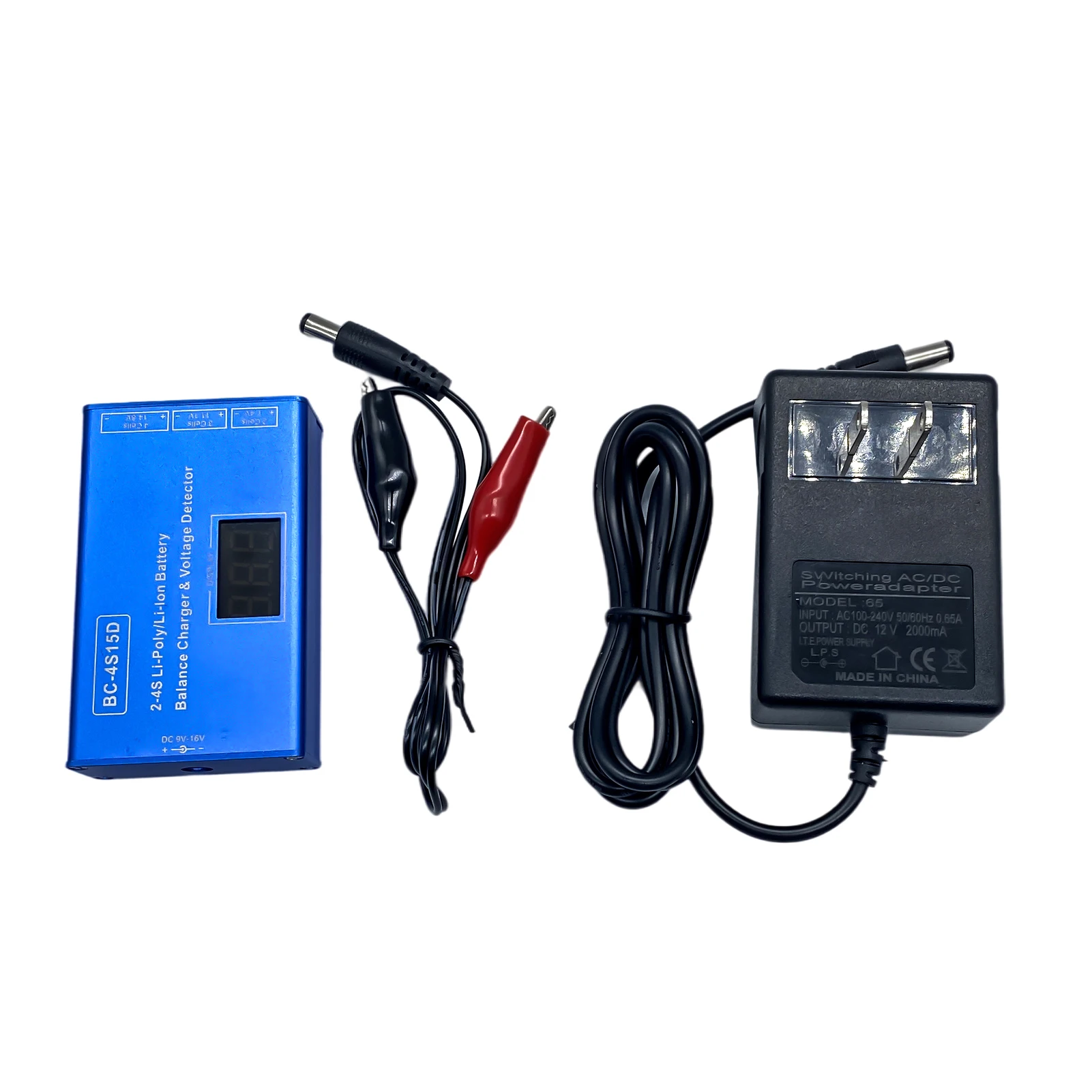 Hobbyhh BC-4s15D 2-4s Lipo RC Battery Balance Charger, 2S 3S 4stoy UAV Crystal Gun Charger Voltage Display