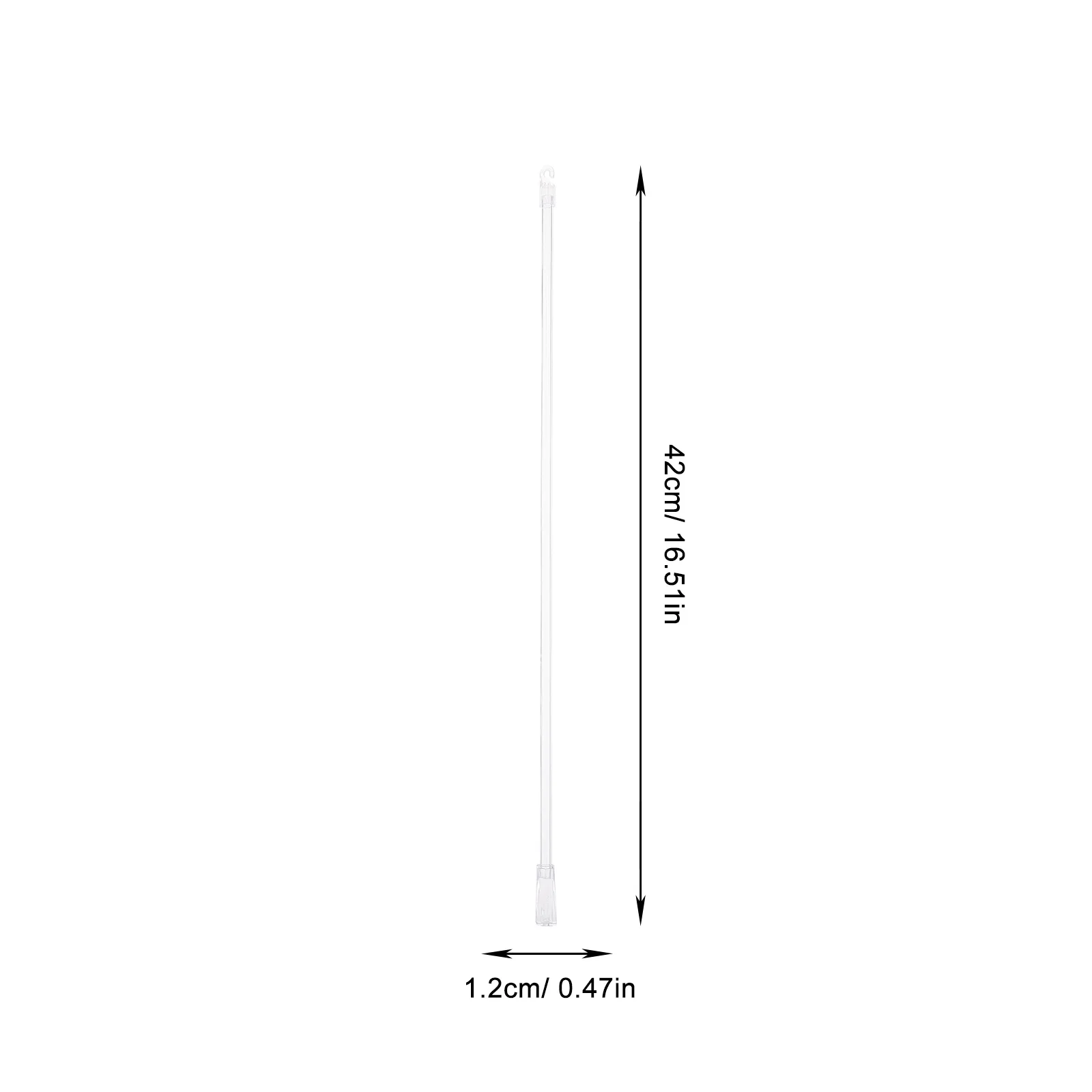 

4pcs Vertical Wand Transparent Plastic Rod Replacement Home Office Bathroom Bedroom Blinds Accessory Reusable Lightweight Handle