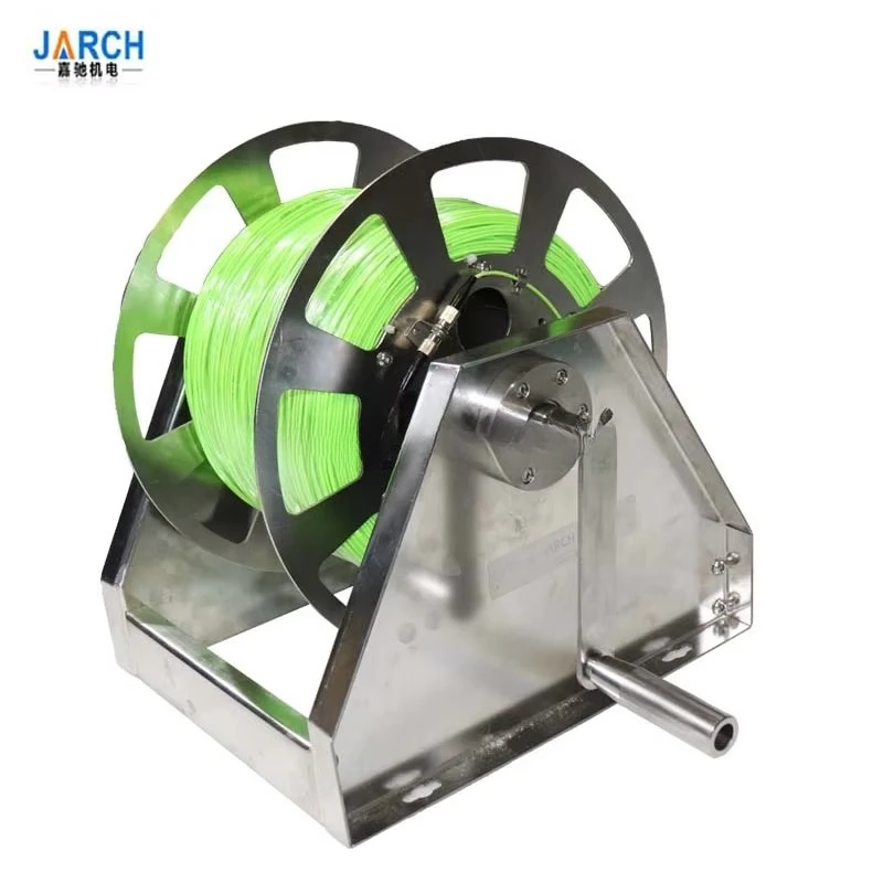 

Stainless Steel Manual Hose Reel Hand Crank Cable Reel For Heavy Duty Type