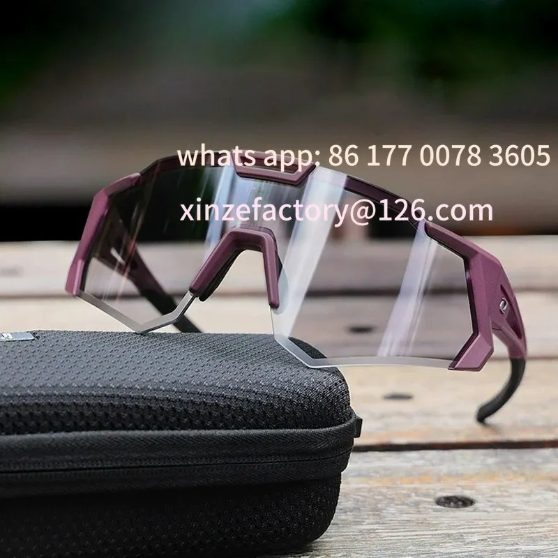 

Customizable Photochromic Cycling Sunglasses Men Professional Bicycle Glasses Goggles Windproof MTB Road Bike Glasses Mountain